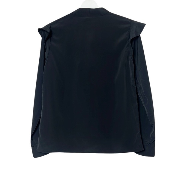 NWT Walter Baker Rhonda Black Long Sleeve Blouse - Picture 2 of 6